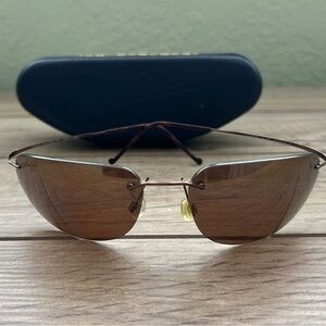 Maui Jim Brown Rimless Sunglasses MJ Sport